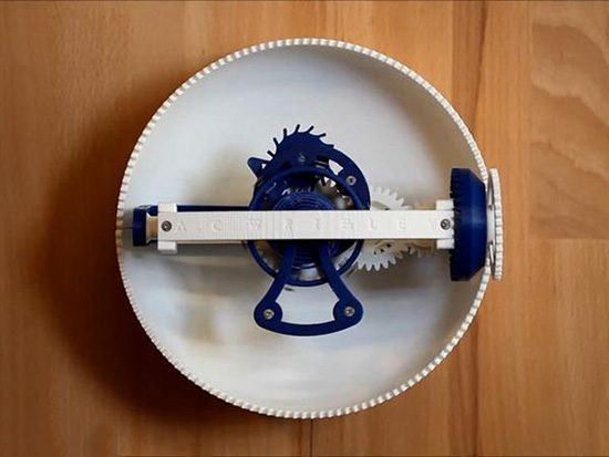 Clockwerk：世界上首個(gè)3D打印三軸陀飛輪表