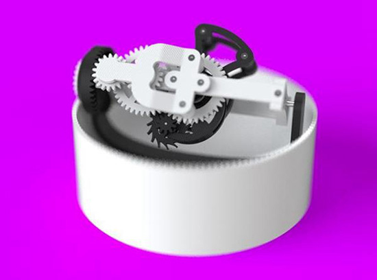 Clockwerk：世界上首個(gè)3D打印三軸陀飛輪表